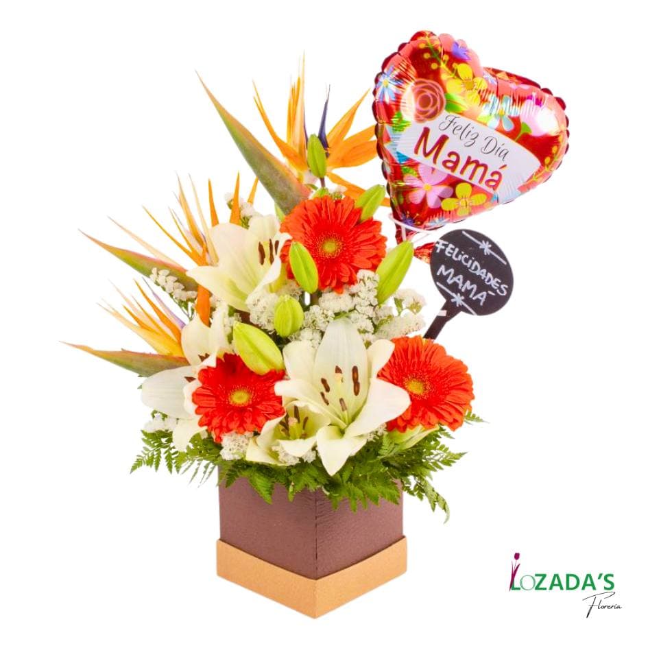 Caja de Regalo “Feliz Día Mamá” 🎈🌷