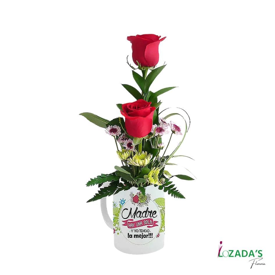 Taza Floral “Especial para Mamá” 🌸☕