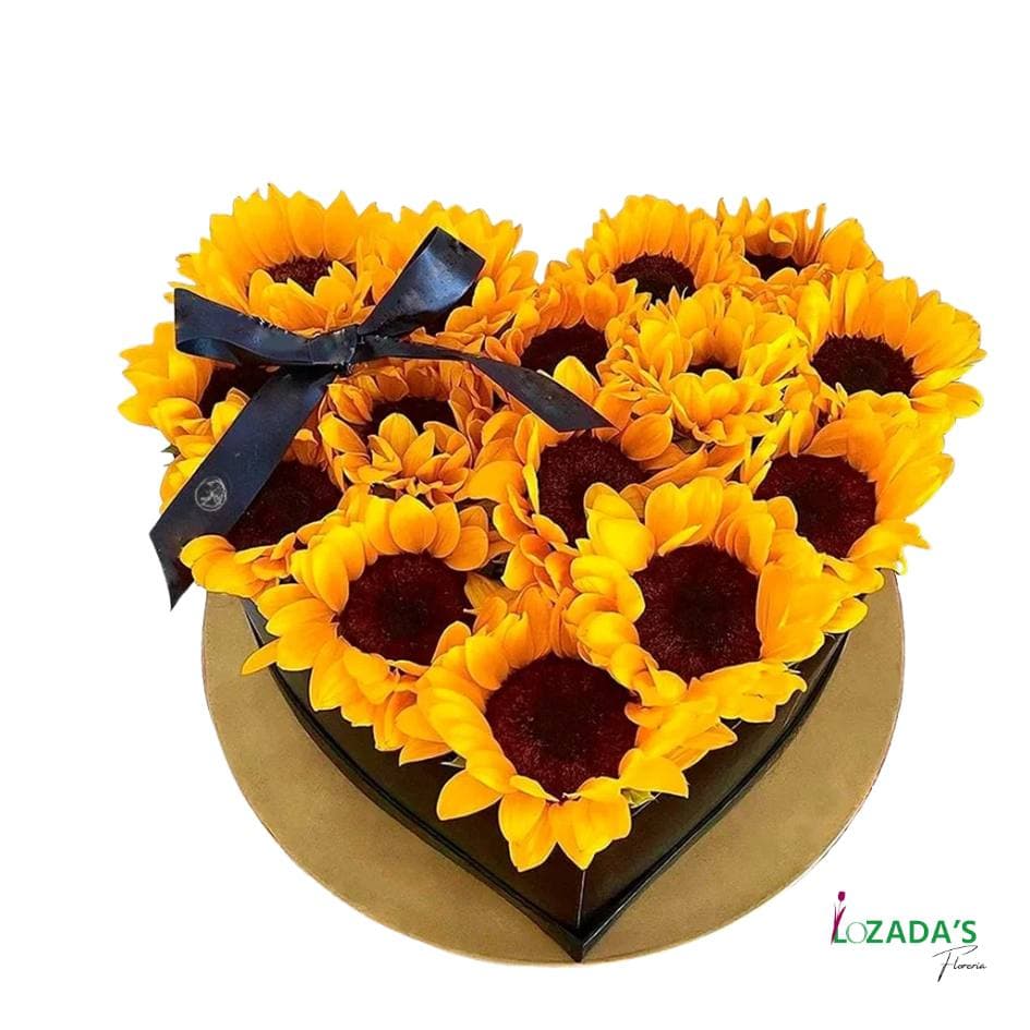 Corazón de Girasoles 🌻❤️ Entrega Hoy mismo en Santiago