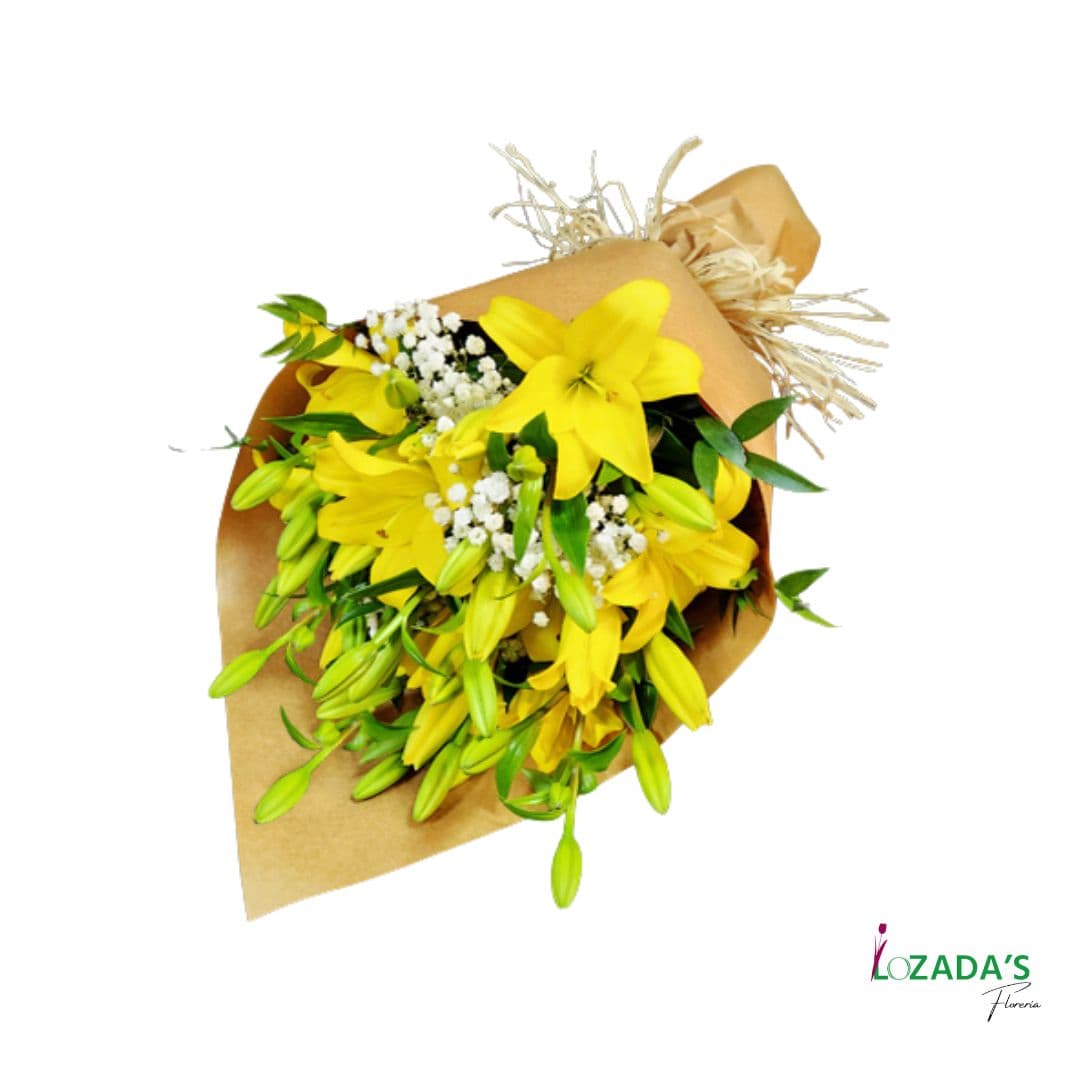 Ramo de Liliums Amarillos - Entrega Hoy mismo en Santiago – Luz y Elegancia Natural