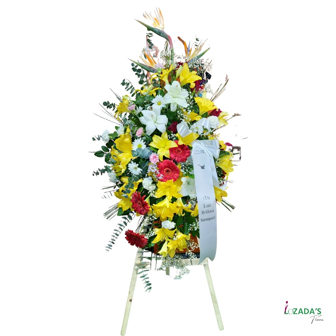 Óvalo Fúnebre “Luz Eterna” – Homenaje Floral de Alta Distinción