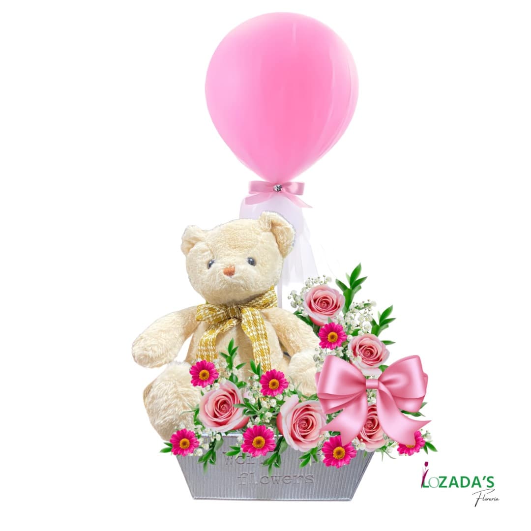 🎀 Arreglo de Nacimiento “Bienvenida Rosa” 🎀