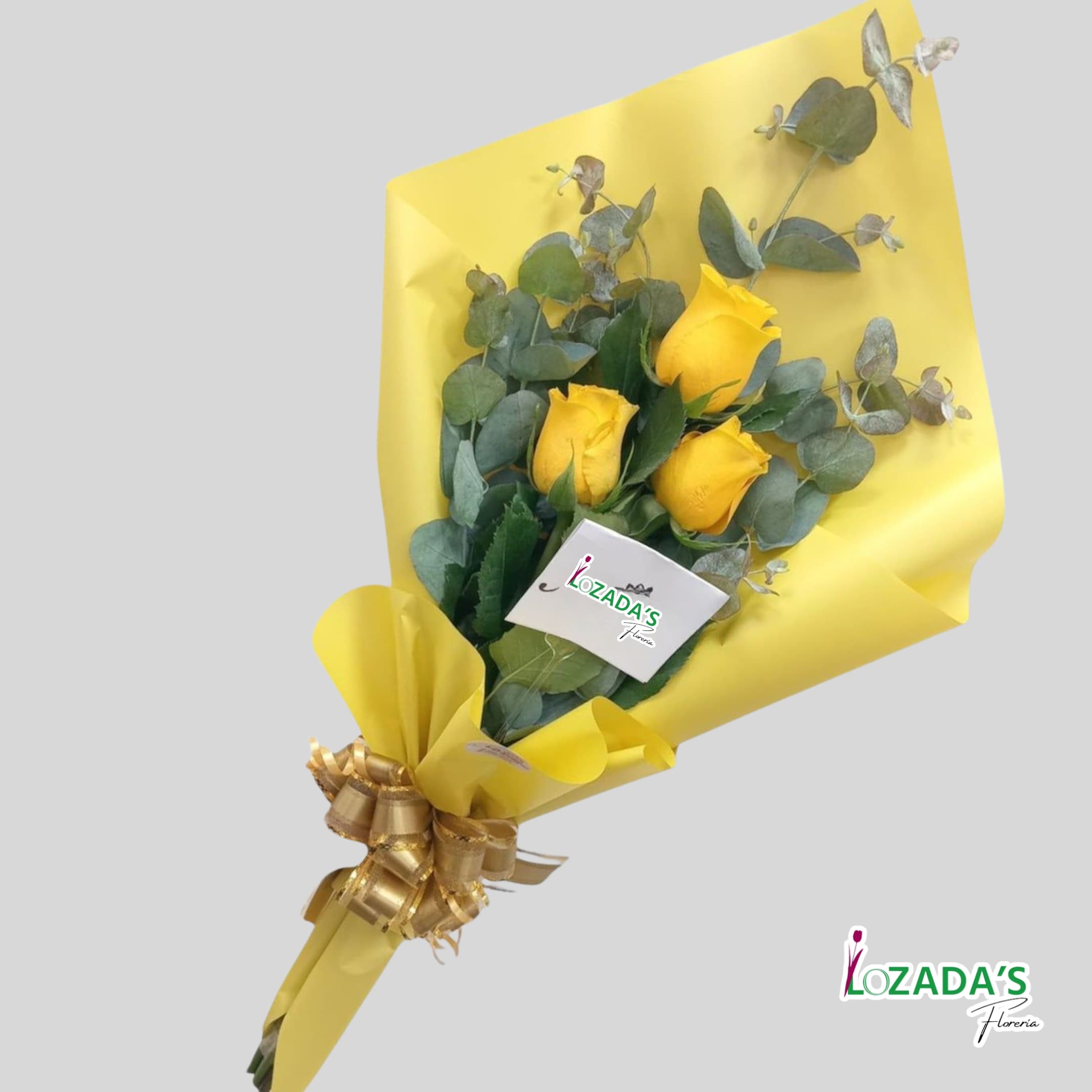 Ramo de Flores Amarillas - Trío de Rosas Amarillas - 21 de Septiembre