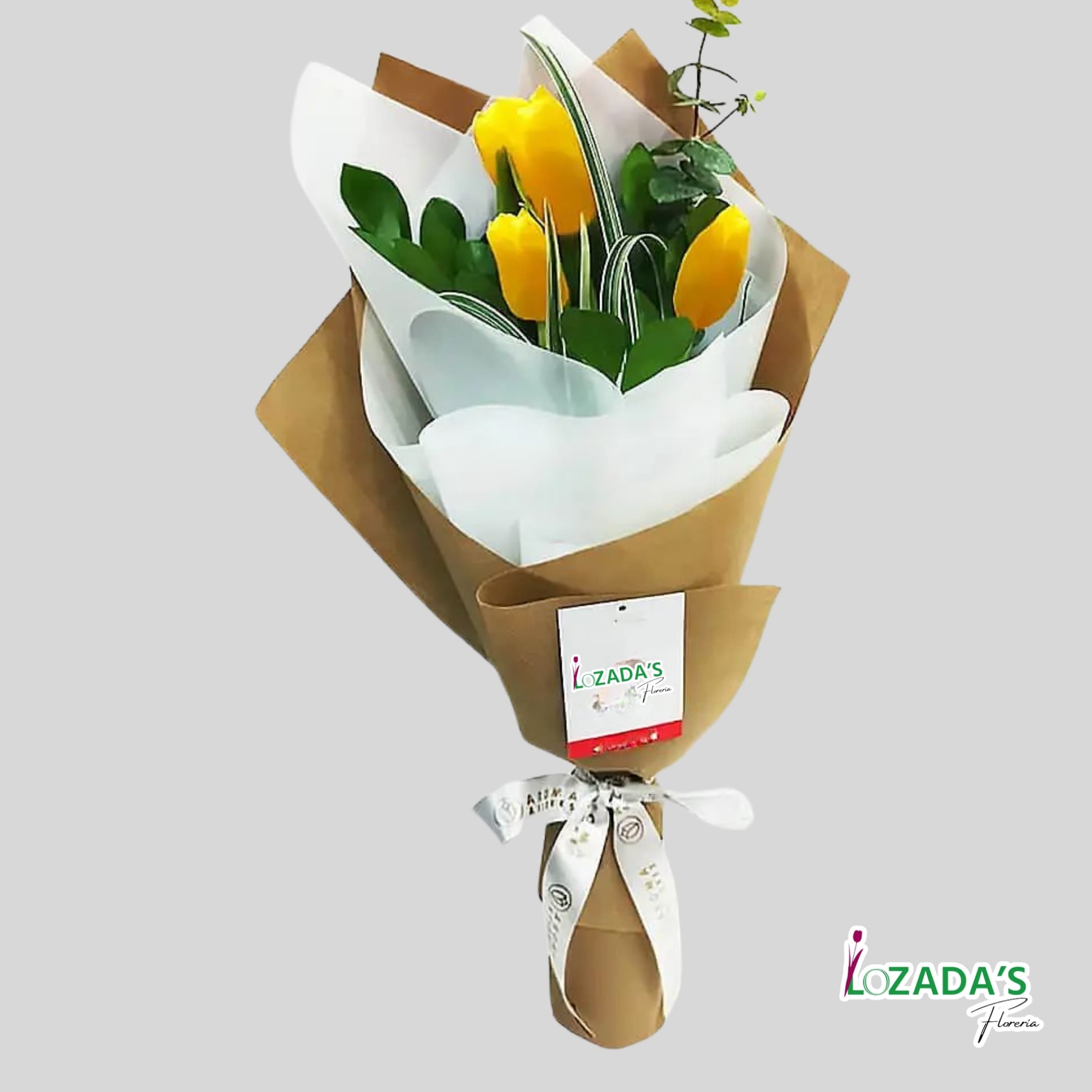 Ramo de Flores Amarillas - Trio de Tulipanes Amarillos - 21 de Septiembre