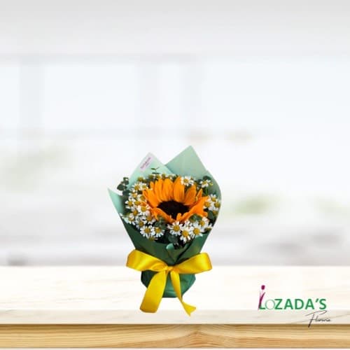 Girasol de la Felicidad – Entrega hoy mismo en Santiago - Un Rayo de Alegría en Cada Pétalo
