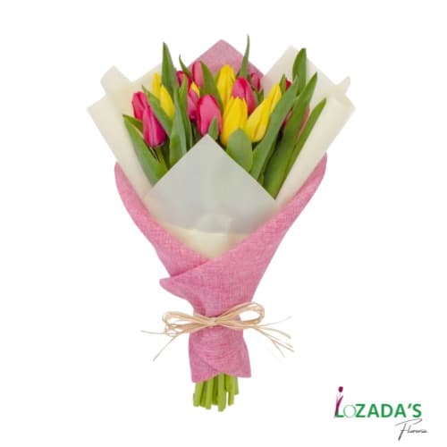 Arreglo de 20 Tulipanes Mixtos - Entrega hoy mismo en Santiago - Elegancia y Color