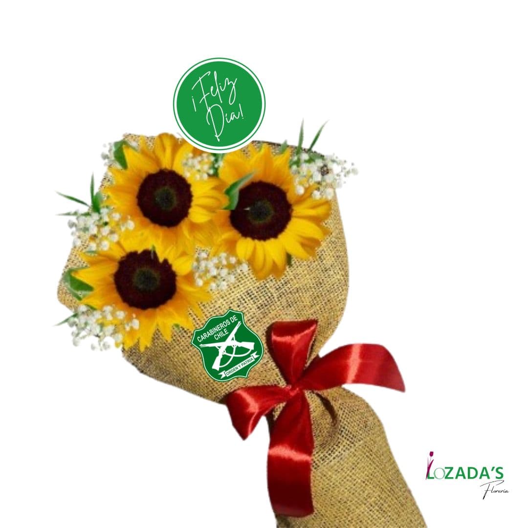 Día del Carabiner@ - Trio de Girasoles