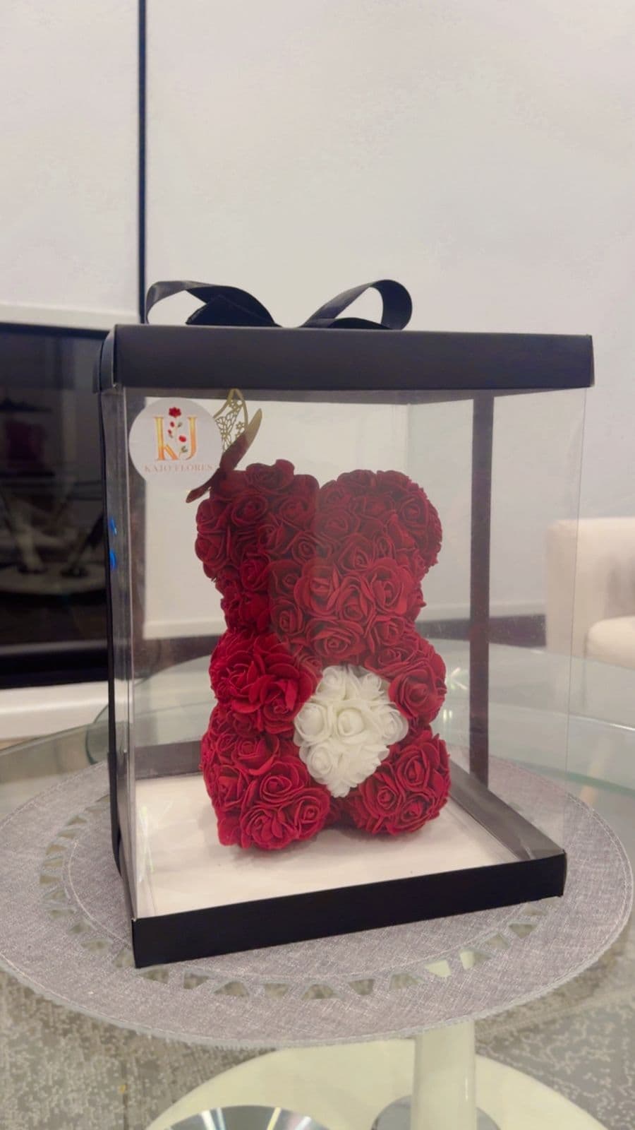 Oso Floral "Amor Eterno"